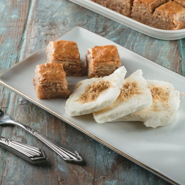 Ice Cream between Walnut Baklava