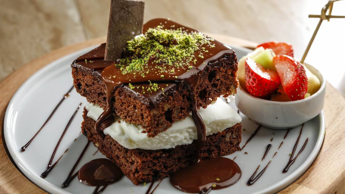 Ice Cream between Cake