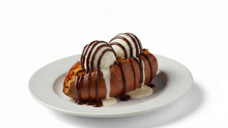 Sweet Potato With Icecream